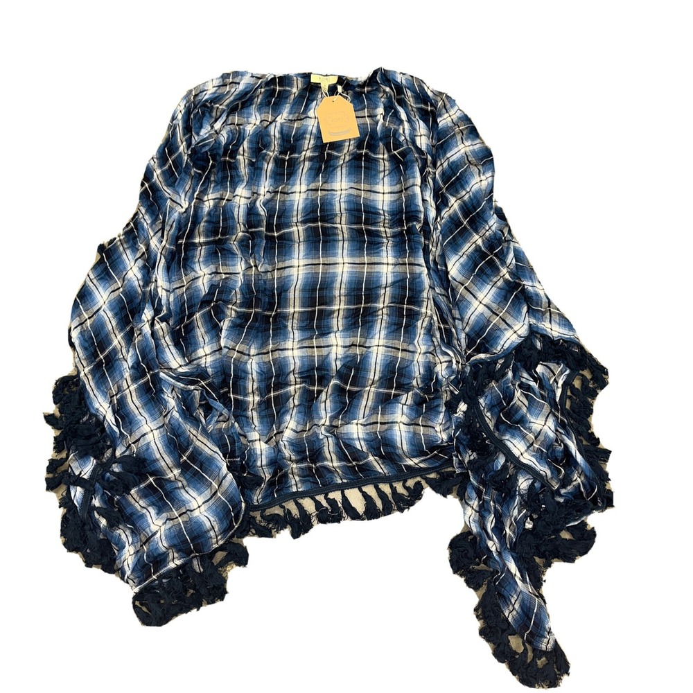 NWT‎ Women's Blue KORI AMERICA Kimono Size Large